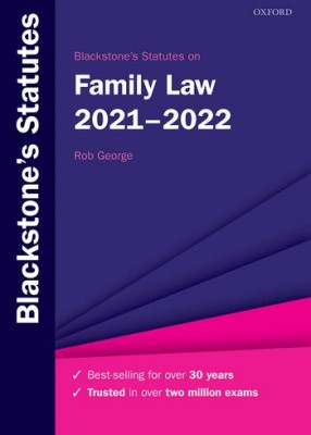Blackstone's Statutes on Family Law 2021-2022 