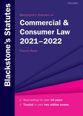 Blackstone's Statutes on Commercial and Consumer Law 2021-2022 (25ed)