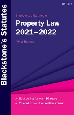 Blackstone's Statutes on Property Law 2021-2022 