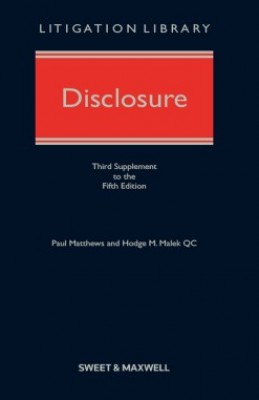 Disclosure (5ed) 3rd Supplement