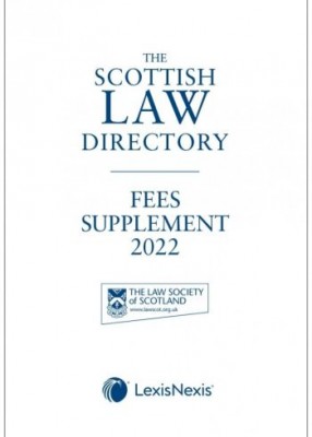 Scottish Law Directory 2022 (White Book) Fees Supplement 